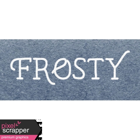 Winter Day Word Art - Frosty