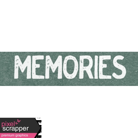 Winter Day Word Art - Memories