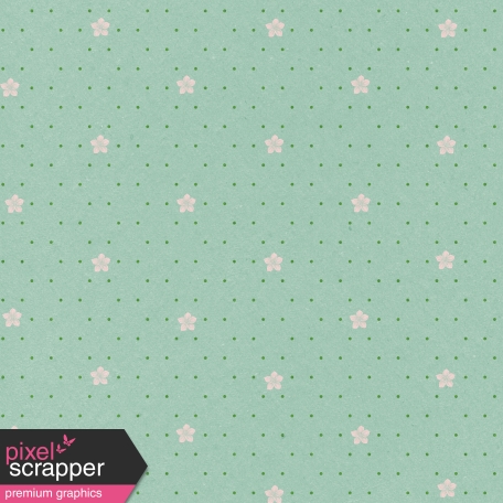 Spring Day Collab - March Winds Floral Polka Dot Paper