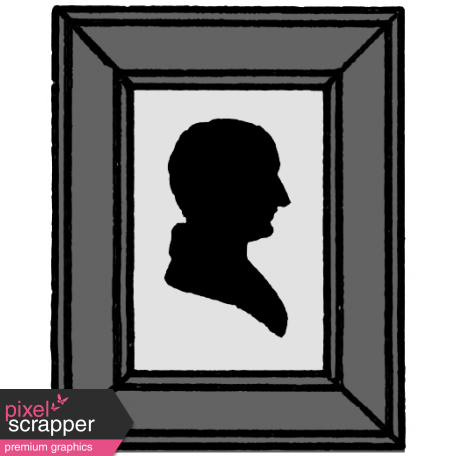 Family Day Template Silhouette Frame Man
