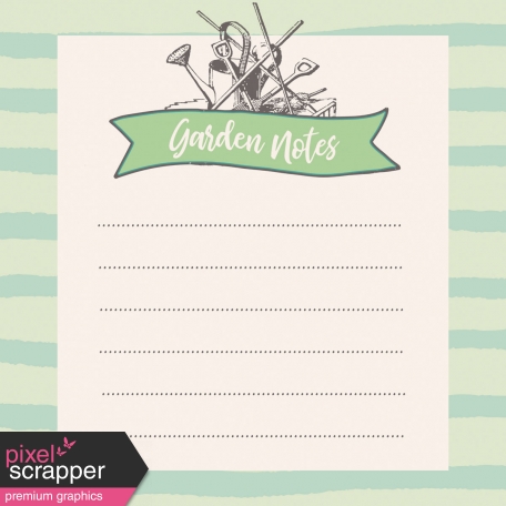 Garden Tales Journal Cards - Garden Notes 4x4