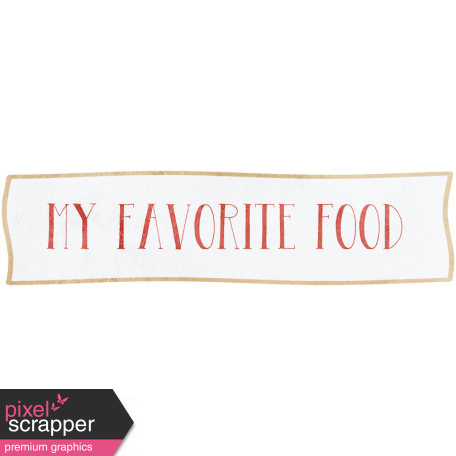 Food Day - My Favorite Food Tag