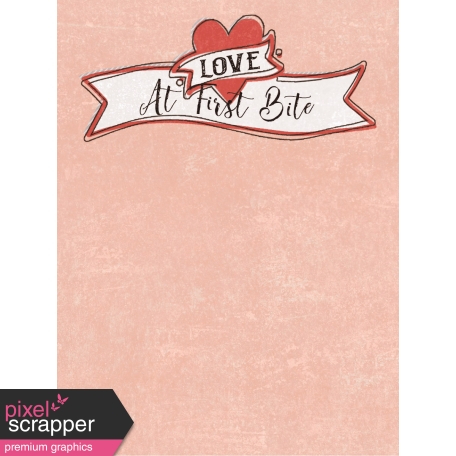 Food Day - Love at First Bite Journal Card 3x4