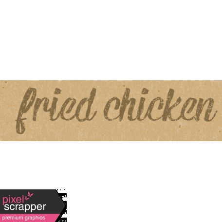 Food Day - Fried Chicken Word Art