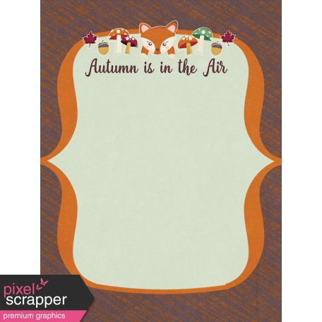 Fall Flurry Autumn is in the Air Journal Cards 3x4