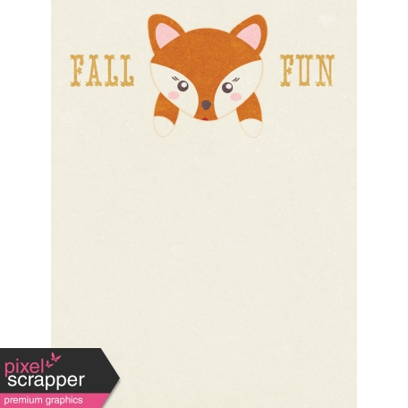 Fall Flurry Fall Fun Journal Card 3x4