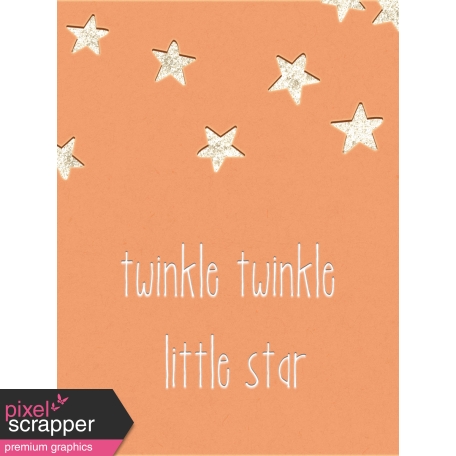 Baby Shower Twinkle Twinkle Journal Card 3x4