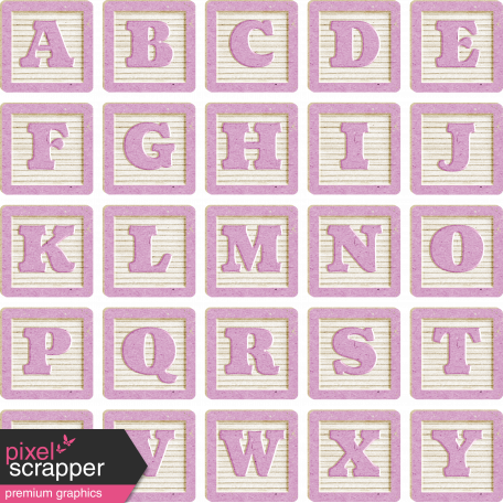 New Day Baby Lavender Alpha Blocks A-Y Sheet