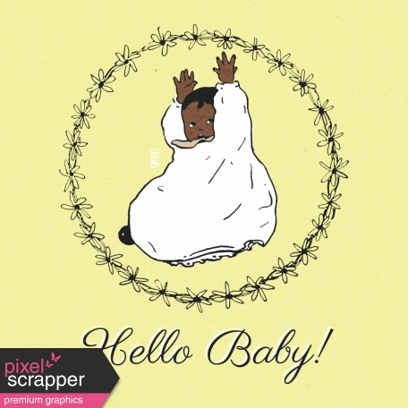 New Day Baby Hello Baby 02 Journal Card 4x4