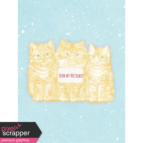 Sunshine and Snow Kittens Journal Card 3x4