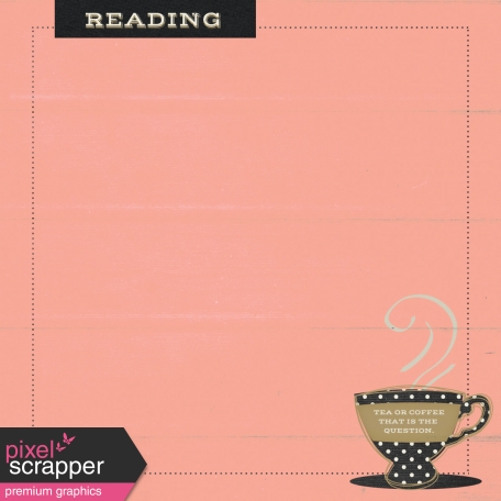 A Mug and A Book - Reading Journal Card 4x4