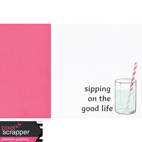 June Good Life - Summer Sipping Journal Card 4x6