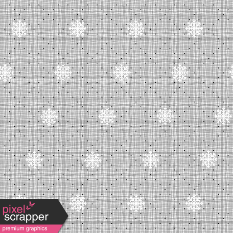 Snow Baby Template - Snowflakes Paper