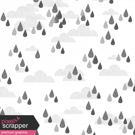 Spring Day Templates - Rain Clouds Paper