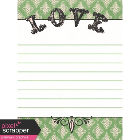 Frenchy Love Journal Card 3x4