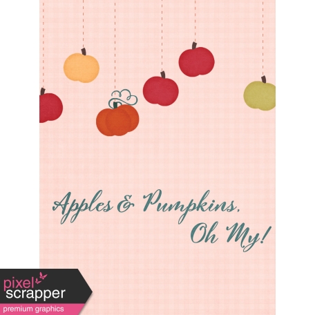 Orchard Traditions Apples & Pumpkins Journal Card 3x4