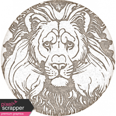 Inner Wild Round Lion Label