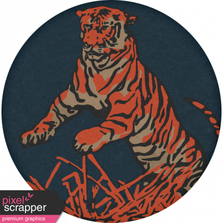Inner Wild Round Tiger Label