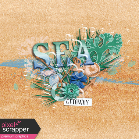 Coastal Spring Sea Journal Card 4x4