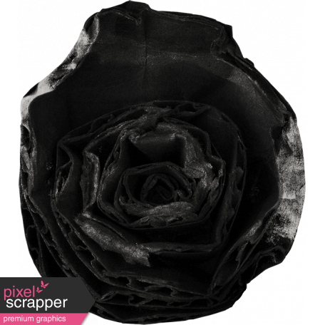 Veggie Table Elements - Black Flower