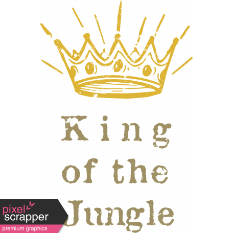 Into The Wild King Of The Jungle Stamp