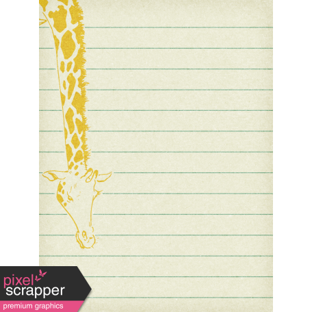 Into the Wild Giraffe Journal Card 3x4