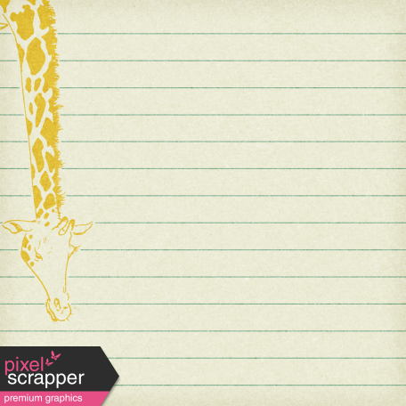 Into the Wild Giraffe Journal Card 4x4
