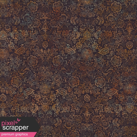 Copper Spice Floral Paper