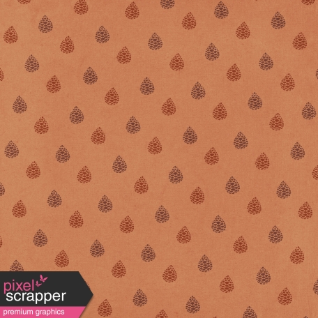 Copper Spice Pinecones Paper