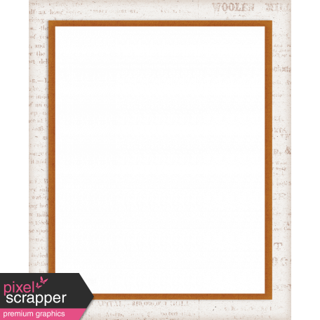 Copper Spice Newsprint Photo Frame