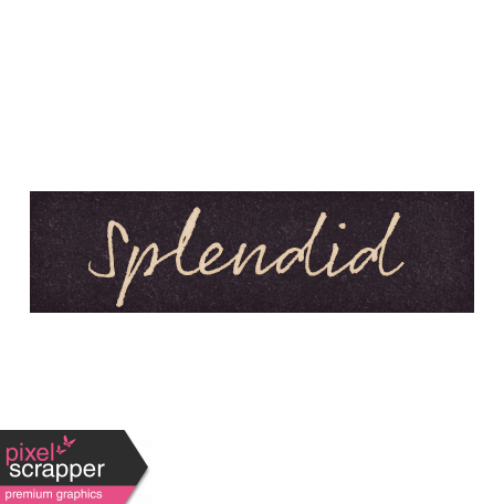 Copper Spice Splendid Word Art Snippet