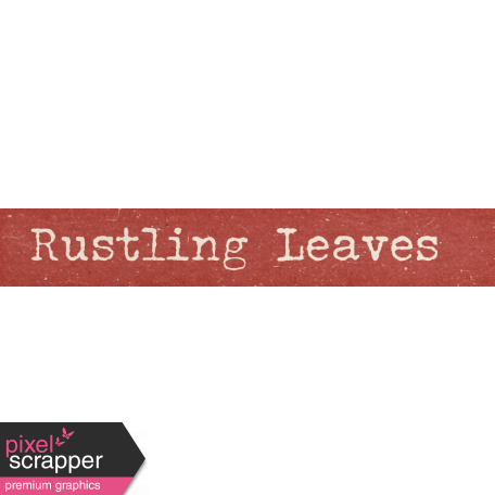 Autumn Bramble Rustling Leaves Word Art