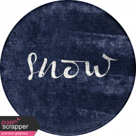 Winter Solstice Snow Word Sticker