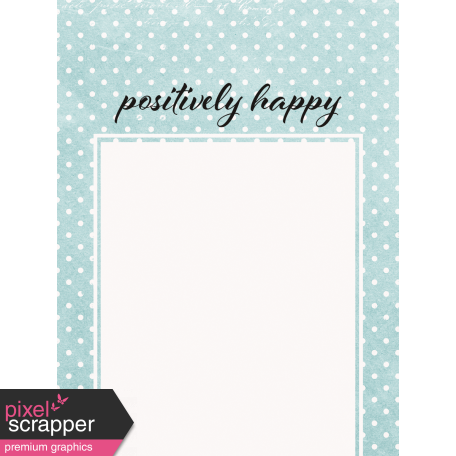 Positively Happy Polkadots Journal Card 3x4