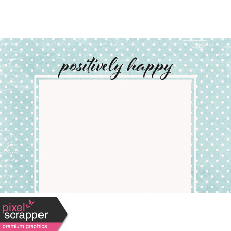 Positively Happy Polkadots Journal Card 4x6