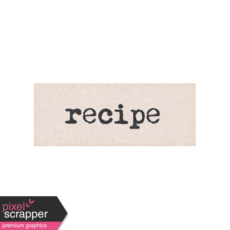 Project Endeavors Recipe Word Art