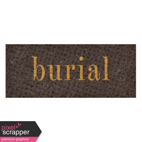 Vintage Memories: Genealogy Burial Word Art Snippet