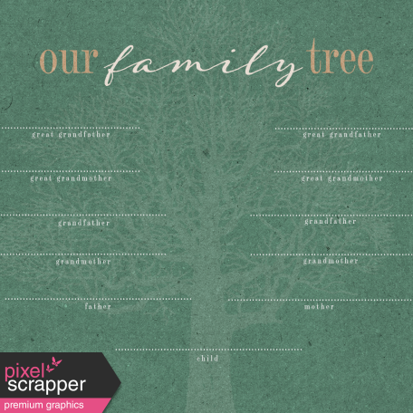 Vintage Memories: Genealogy Family Tree 4x4 Journal Card