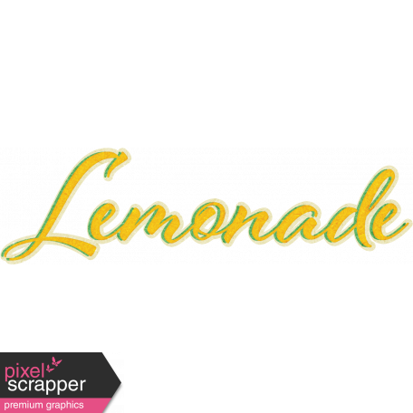 Peach Lemonade - Lemonade Word Art 