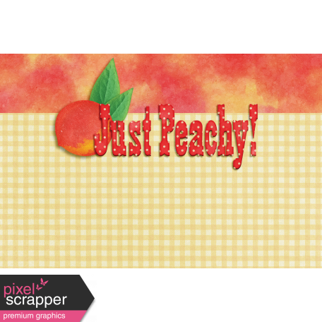 Peach Lemonade Peachy Journal Card 4x6