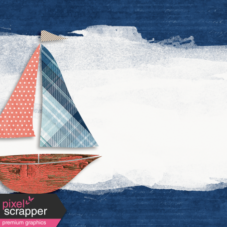 Nantucket Feeling {Sail Away} Sailboat 4x4 Journal Card