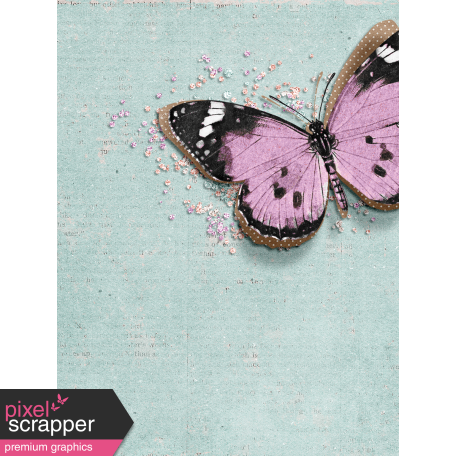 Cherish Butterfly Journal Card 3"x 4" 