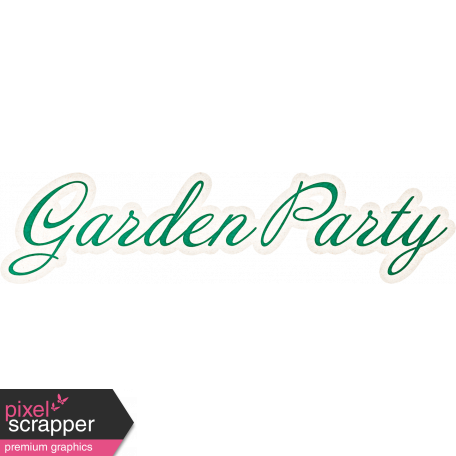 Tea in the Garden Word Art - Garden Party