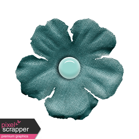 Furry Cuddles Teal Flower