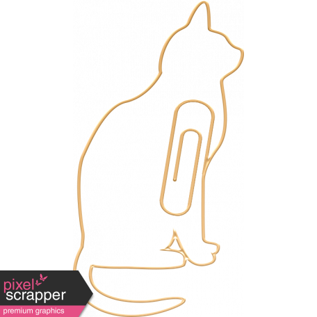 Furry Cuddles Cat Paperclip