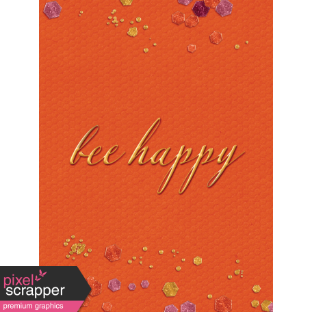 Heard the Buzz? Bee Happy Journal Card 3x4