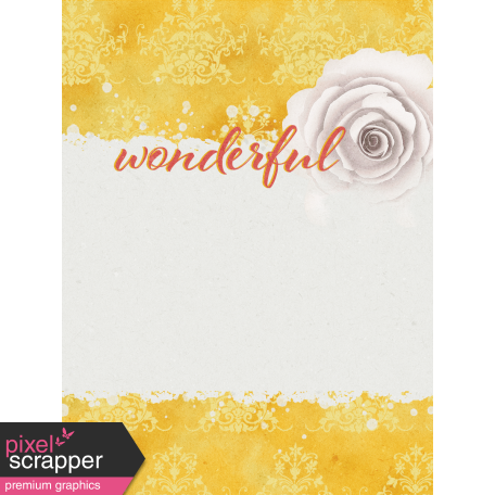 Bloom Revival Wonderful Journal Card 3x4