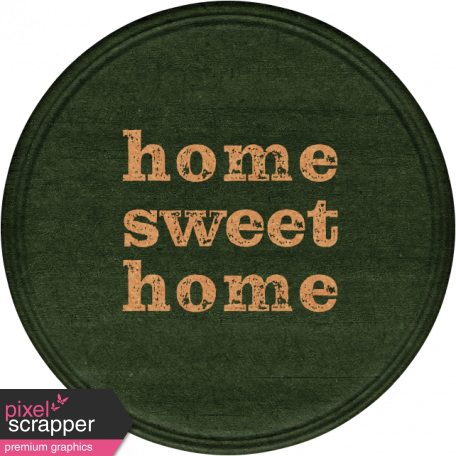 Cozy At Home Round Sticker Homesweet