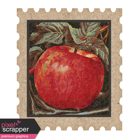 Mulled Cider Apple Postage Stamp