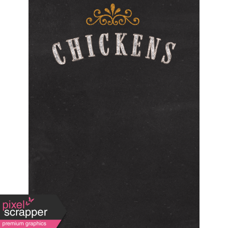 Chicken Keeper Chickens 3x4 Journal Card